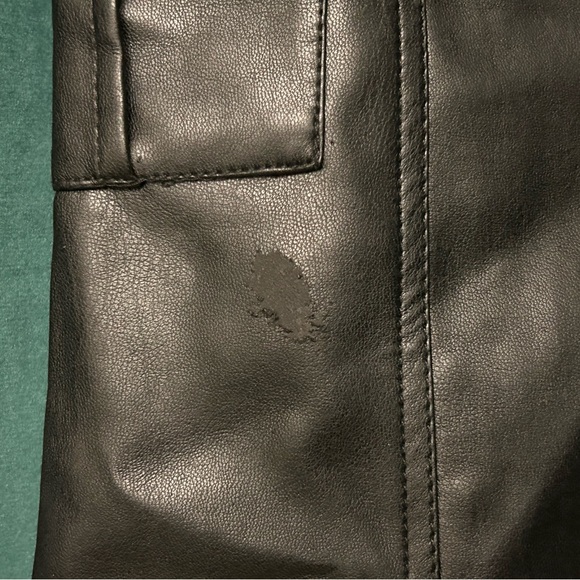 Club Exx Groundwork Cargo Flare Vegan Leather Lace-Up Low Rise Pants DollsKill - Picture 14 of 14